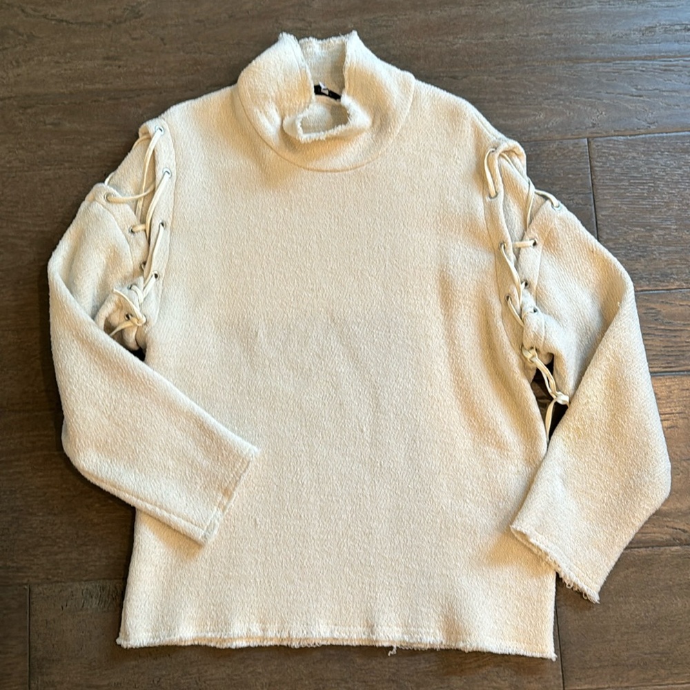 IRO Cotton Sweater with Sleeve Detail